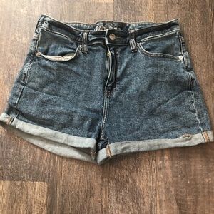 Medium washed jean shorts